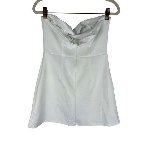 Amanda Uprichard Strapless Bethany Romper Dress Party Statement Hoco Bridal S - Picture 6 of 10